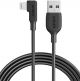Anker A To Right Angle Lightning Cable 3ft Black