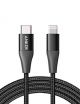 Anker Powerline+ II 3ft USB-C Cable With Lightning Connector-Black