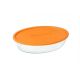Marinex Individual Oval Baking Pan 1.6L With Plastic Cover