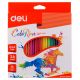Deli Colored Pencil 24 Colors Assorted #EC00120