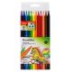 Deli Colored Pencil 3.0mm Lead Hexagonal Barrel Assorted #EC110-12