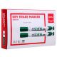 Deli Dry Erase Marker Chisel Tip 2-5mm 12PCS Green #EU00250