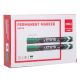 Deli Permanent Marker Chisel Tip 1.5-5mm Green #EU10150