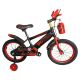 16 Inch Children's Bicycle with support wheels, Balck and Orange FN2023-16