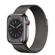 Apple Watch Series 8 GPS + Cellular, 41mm Graphite Stainless Steel Case with Graphite Milanese Loop
