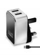 Xcell Universal Home Charger With USB Cable Black/Grey