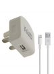 Xcell Home Charging Adapter 2.1A With Lighting Cable White
