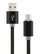 Xcell Micro USB Data Sync And Charging Cable 2M Black/Silver