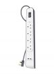Belkin 4 Outlet Surge Protection Strip With 2 USB Port White Grey