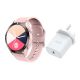 Xcell Smart Watch Classic 3 Talk Lite Pink Silicon Strap + Xcell High Power 20W AC Adapter