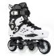 Soccerex adjustable Inline and balanced roller skates for Adults, White LF 8, Large 40-44